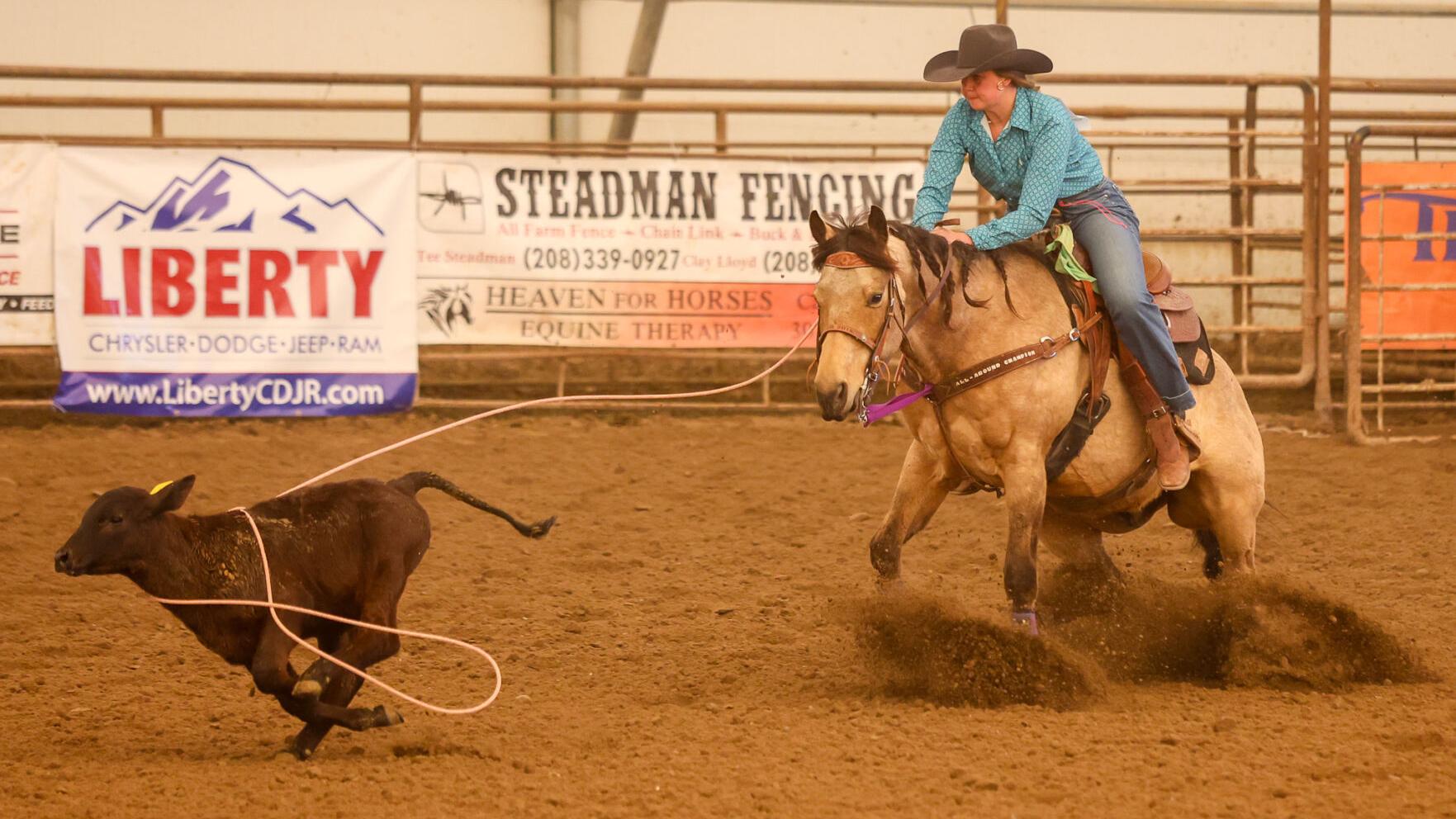 Photos of District 8 high school rodeo at the Bannock County Event Center in Pocatello